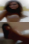 Naked woman with painted toes