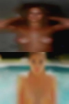 White woman looking black guy